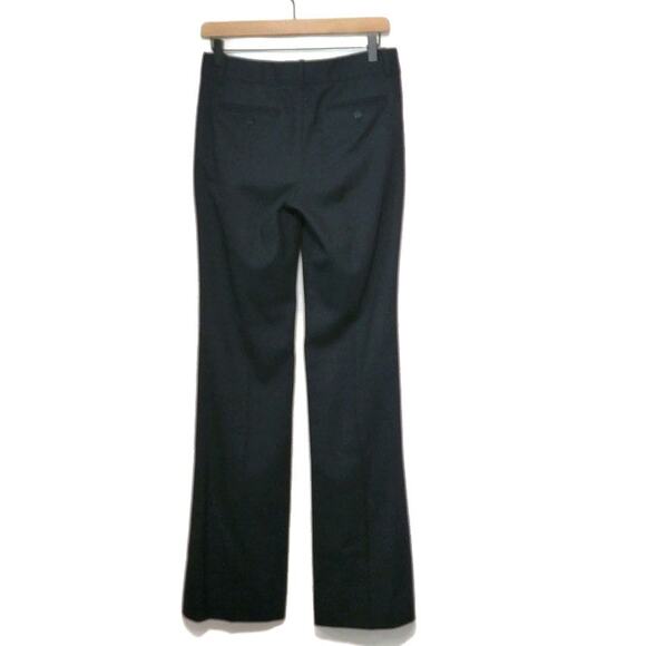 Theory Wool Blend Mid Rise Slim Bootcut Navy Blue Trouser Pant Size 4 - Picture 6 of 16